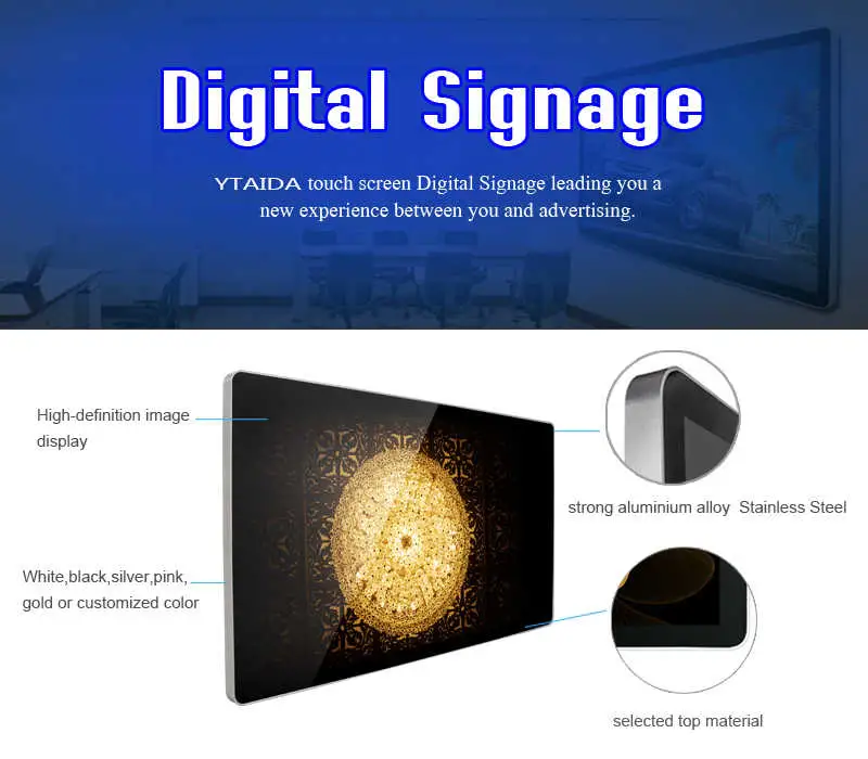 15.6′′-21.5′′multimedia Indoor Wall Mount Elevator Digital Signage TV Screen Display with WiFi