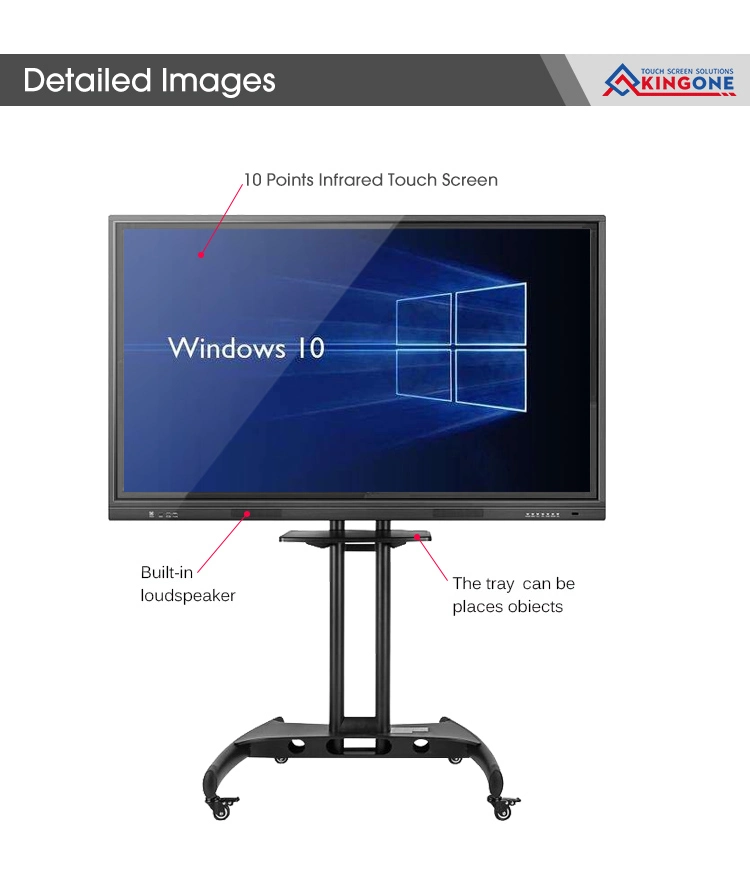 Factory Price Floor Stand 4K Screen Windows 10 Classroom Board Touch Screen 65