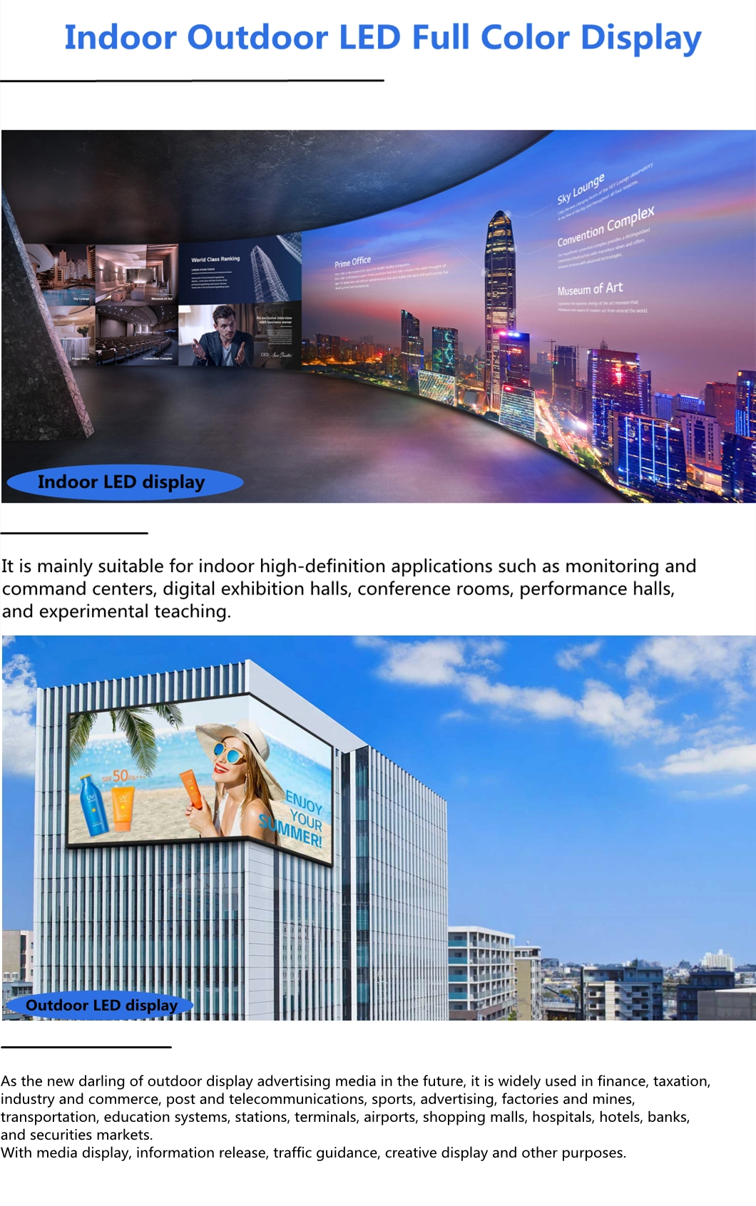 Fine Pixel Pitch LED TV Display Board Meeting & Conference Room Programmable HD P1.25 Pantalla Landscape Display Outdoor LED Digital Signage