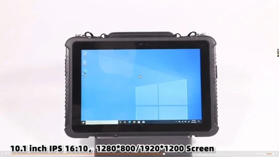 Win 10 PRO オペレーティング システムを搭載した産業車両用タブレット PC: 堅牢な 10.1 インチ