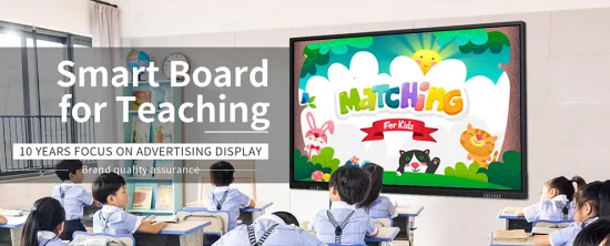 OEM 工場 4K 教室 TV ディスプレイ インタラクティブ フラット パネル デジタル ライティング ホワイトボード LCD タッチ スクリーン教育および会議ボード スマート ボード